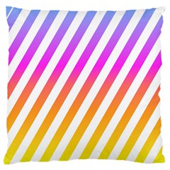 Abstract Lines Mockup Oblique Large Cushion Case (Two Sides)