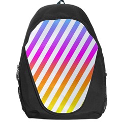 Abstract Lines Mockup Oblique Backpack Bag