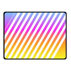 Abstract Lines Mockup Oblique Double Sided Fleece Blanket (Small) 