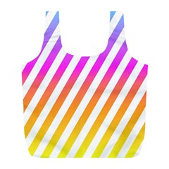 Abstract Lines Mockup Oblique Full Print Recycle Bag (L)