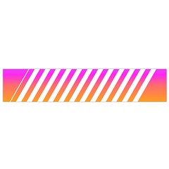 Abstract Lines Mockup Oblique Small Flano Scarf