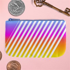 Abstract Lines Mockup Oblique Large Coin Purse