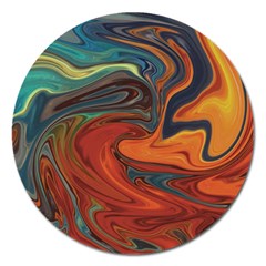 Abstract Art Pattern Magnet 5  (round)