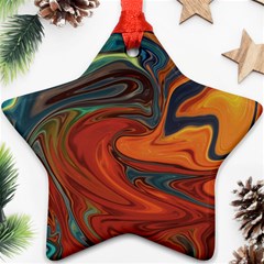 Abstract Art Pattern Star Ornament (two Sides)