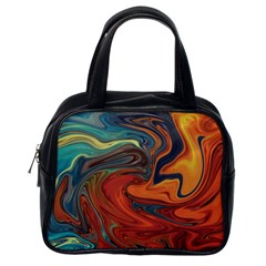 Abstract Art Pattern Classic Handbag (one Side)