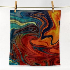 Abstract Art Pattern Face Towel by HermanTelo