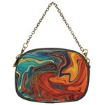 Abstract Art Pattern Chain Purse (One Side) Front