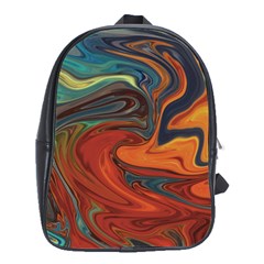 Abstract Art Pattern School Bag (large)