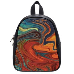 Abstract Art Pattern School Bag (small)