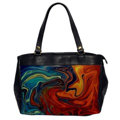 Abstract Art Pattern Oversize Office Handbag