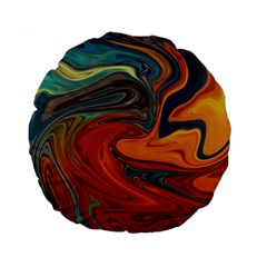 Abstract Art Pattern Standard 15  Premium Round Cushions