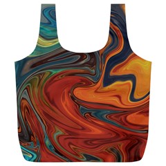 Abstract Art Pattern Full Print Recycle Bag (xl)