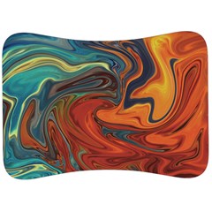 Abstract Art Pattern Velour Seat Head Rest Cushion