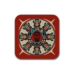 Grateful Dead Pacific Northwest Cover Rubber Square Coaster (4 Pack)  by Sapixe