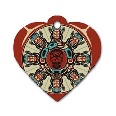 Grateful Dead Pacific Northwest Cover Dog Tag Heart (two Sides) by Sapixe