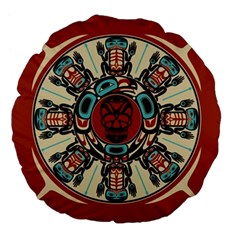 Grateful Dead Pacific Northwest Cover Large 18  Premium Flano Round Cushions by Sapixe