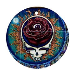 Grateful Dead Ahead Of Their Time Round Ornament (two Sides) by Sapixe