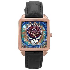 Grateful Dead Ahead Of Their Time Rose Gold Leather Watch 