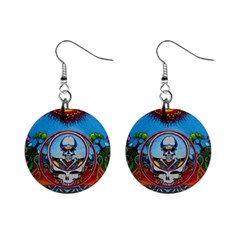 Grateful Dead Wallpapers Mini Button Earrings by Sapixe