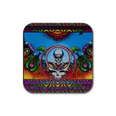 Grateful Dead Wallpapers Rubber Coaster (square)  by Sapixe