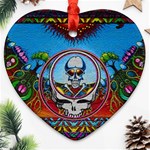 Grateful Dead Wallpapers Heart Ornament (Two Sides) Front