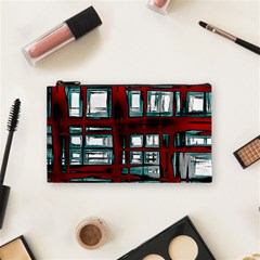 Abstract Color Background Form Cosmetic Bag (small)