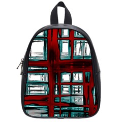 Abstract Color Background Form School Bag (small)