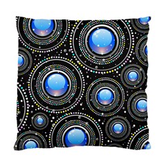 Abstract Glossy Blue Standard Cushion Case (one Side)