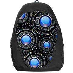 Abstract Glossy Blue Backpack Bag