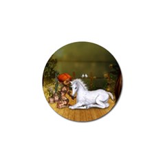 Cute Fairy With Unicorn Foal Golf Ball Marker by FantasyWorld7