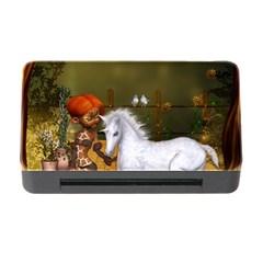 Cute Fairy With Unicorn Foal Memory Card Reader With Cf by FantasyWorld7