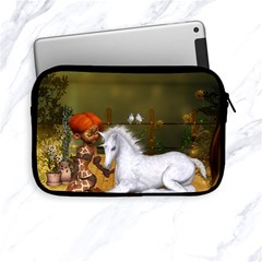 Cute Fairy With Unicorn Foal Apple Ipad Mini Zipper Cases by FantasyWorld7