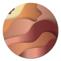 Autumn Copper Gradients Magnet 5  (round) by HermanTelo