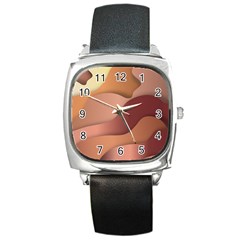 Autumn Copper Gradients Square Metal Watch