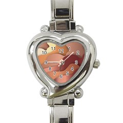 Autumn Copper Gradients Heart Italian Charm Watch by HermanTelo