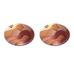 Autumn Copper Gradients Cufflinks (oval)