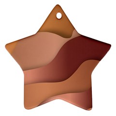 Autumn Copper Gradients Star Ornament (two Sides) by HermanTelo