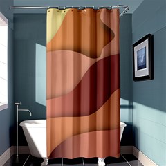 Autumn Copper Gradients Shower Curtain 36  X 72  (stall) 