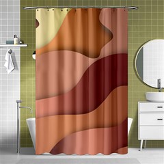 Autumn Copper Gradients Shower Curtain 48  X 72  (small) 