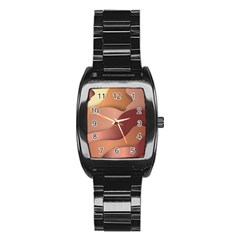 Autumn Copper Gradients Stainless Steel Barrel Watch