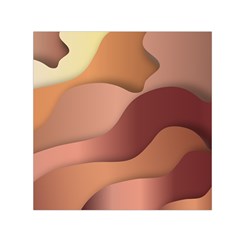 Autumn Copper Gradients Small Satin Scarf (square)