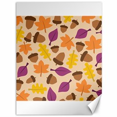 Acorn Leaves Pattern Canvas 36  X 48 