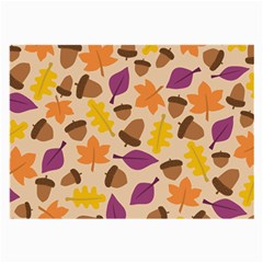 Acorn Leaves Pattern Large Glasses Cloth