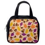 Acorn Leaves Pattern Classic Handbag (One Side) Front