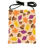 Acorn Leaves Pattern Shoulder Sling Bag Front