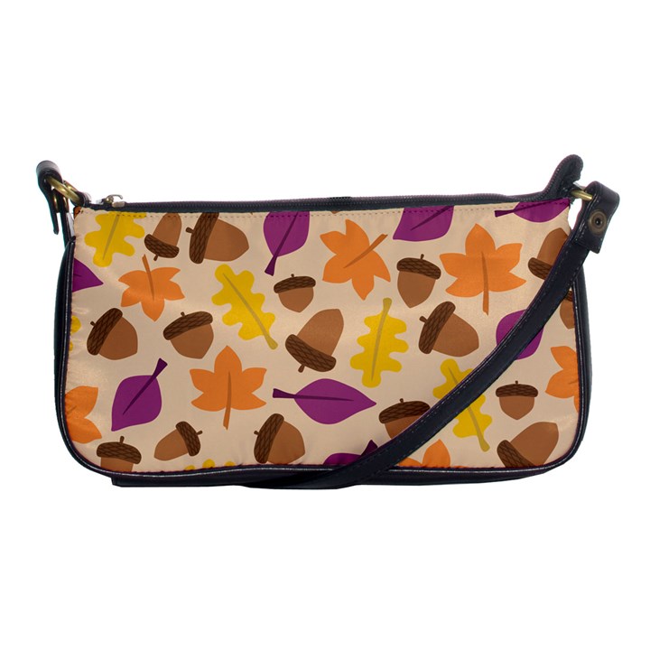 Acorn Leaves Pattern Shoulder Clutch Bag