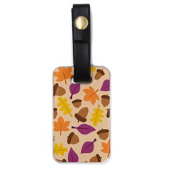 Acorn Leaves Pattern Luggage Tag (one Side)