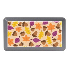 Acorn Leaves Pattern Memory Card Reader (mini) by HermanTelo