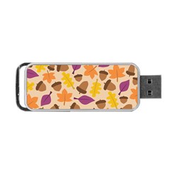 Acorn Leaves Pattern Portable Usb Flash (two Sides)