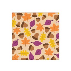 Acorn Leaves Pattern Satin Bandana Scarf